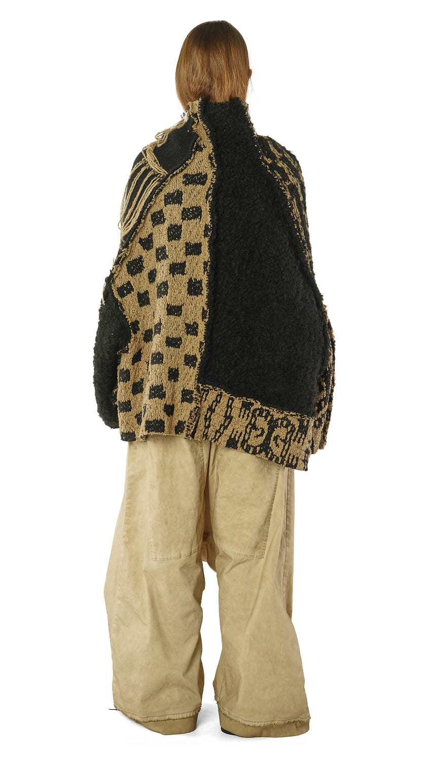 CL OVERSIZED TAPESTRY KNIT PULLOVER