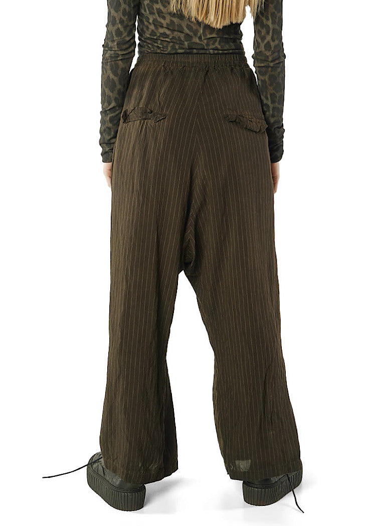 PALAZZO VISCOSE-SILK TROUSER