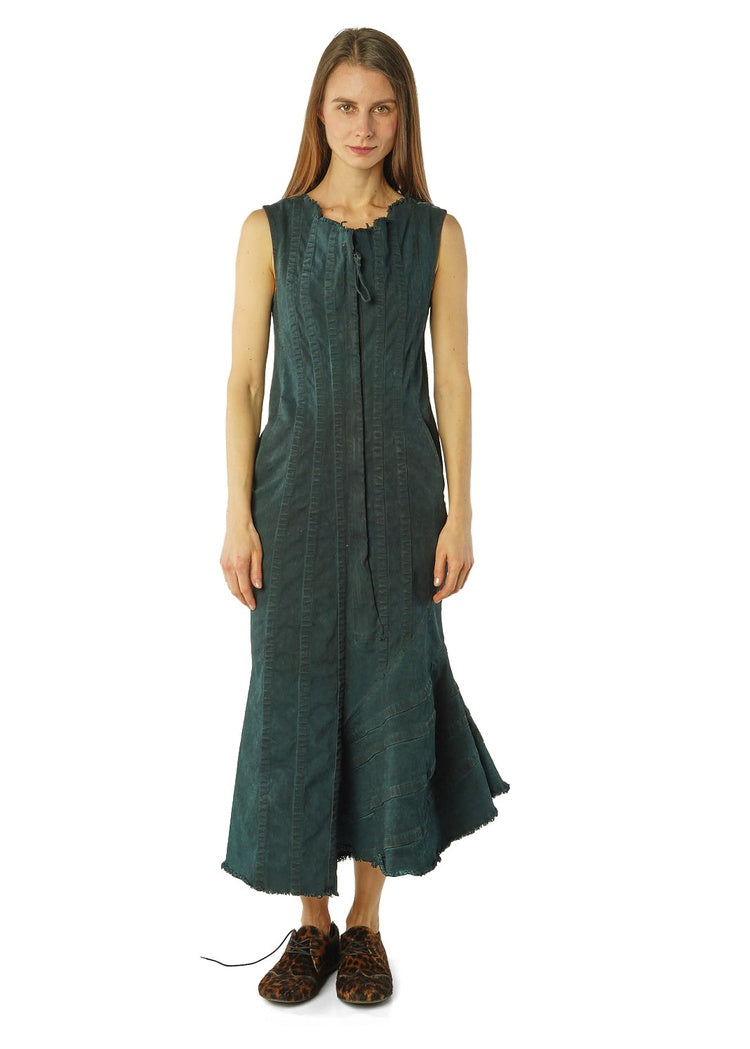 ASYMMETRIC DENIM DRESS