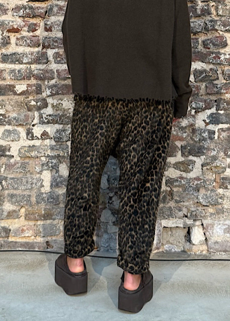 FAUX FUR LEO TROUSER