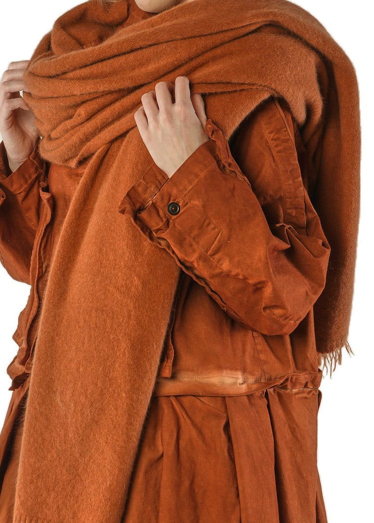 BRUSHED FOX-WOOL SCARF