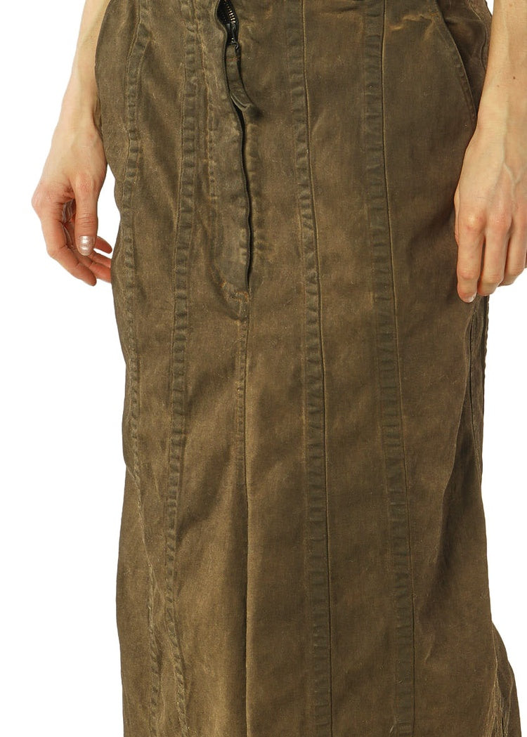 CL PATCH-POCKET DENIM SKIRT