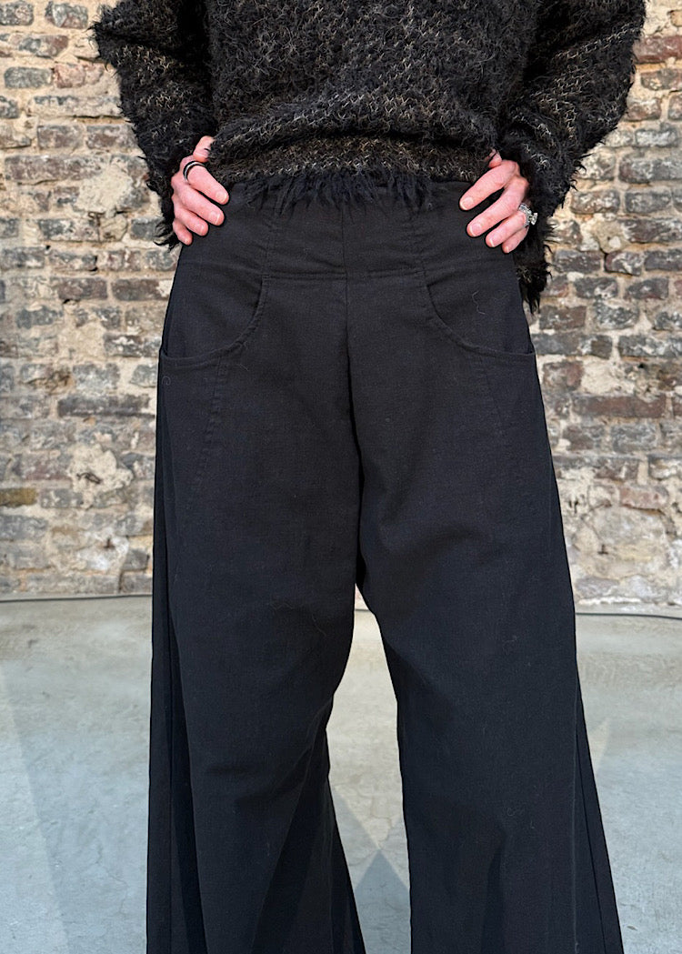 CL FLARED COTTON-STRETCH TROUSER