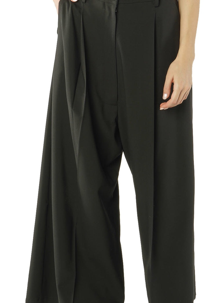 DROP-CROTCH VIRGIN WOOL TROUSER
