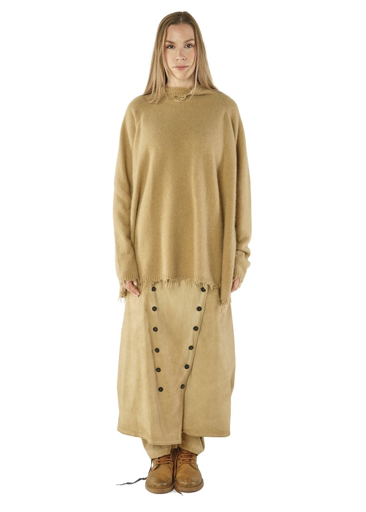 BRUSHED FOX-WOOL TUNIC