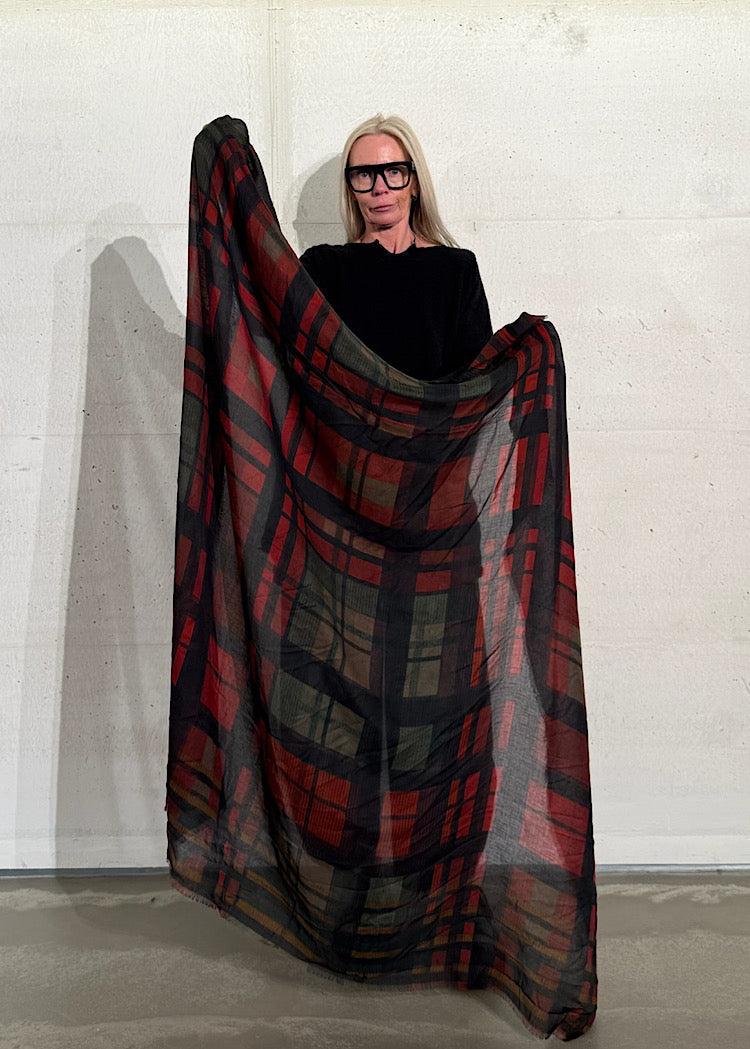 CL HERITAGE CHECK SCARF