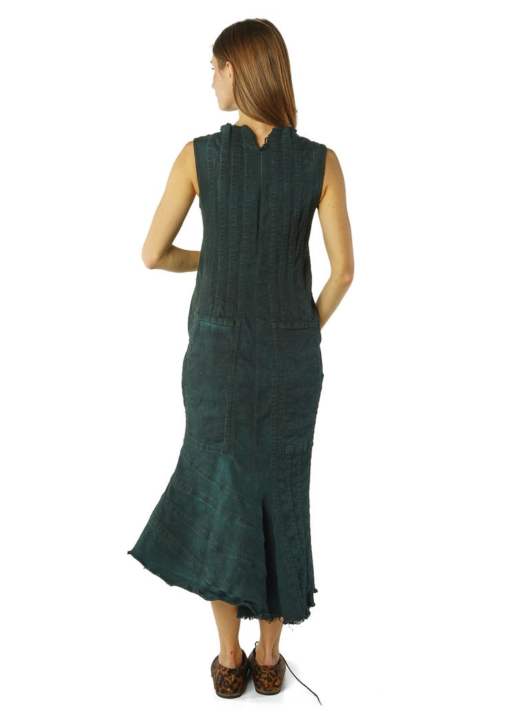 ASYMMETRIC DENIM DRESS