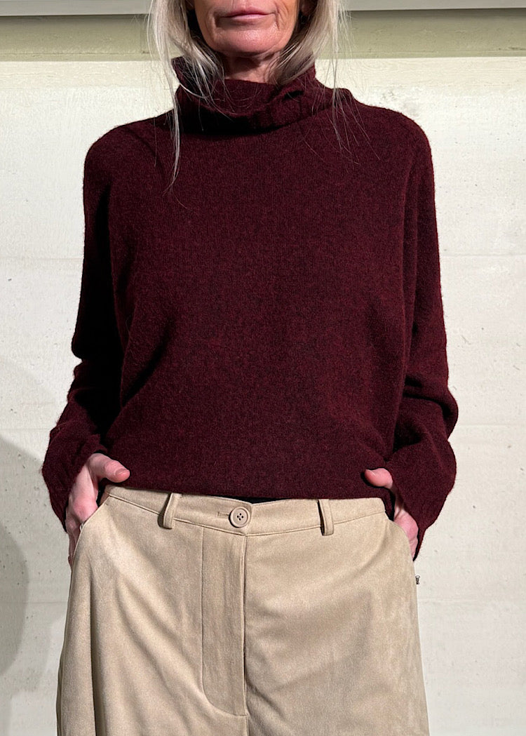 RUNDHOLZ BLACK LABEL BALLOON FAUX SUEDE TROUSER