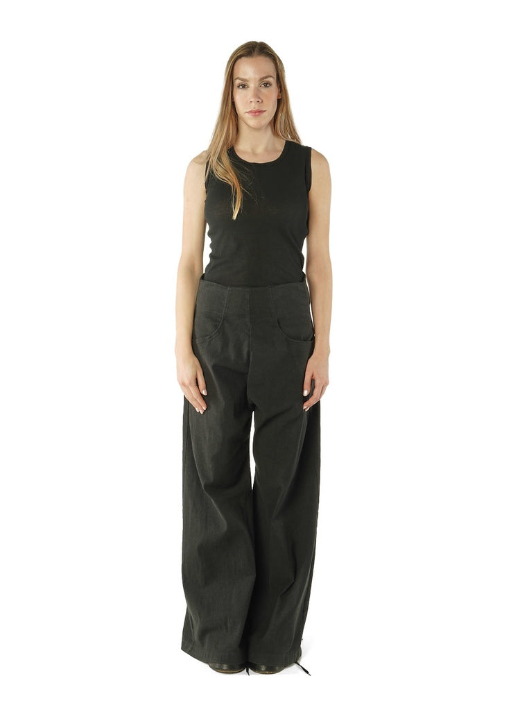 CL FLARED COTTON-STRETCH TROUSER