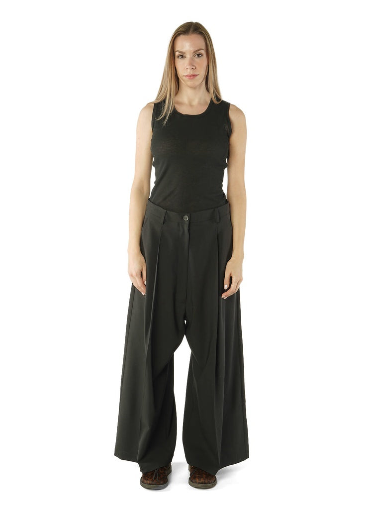 CL SIGNATURE WIDE-LEG TAILORED TROUSER