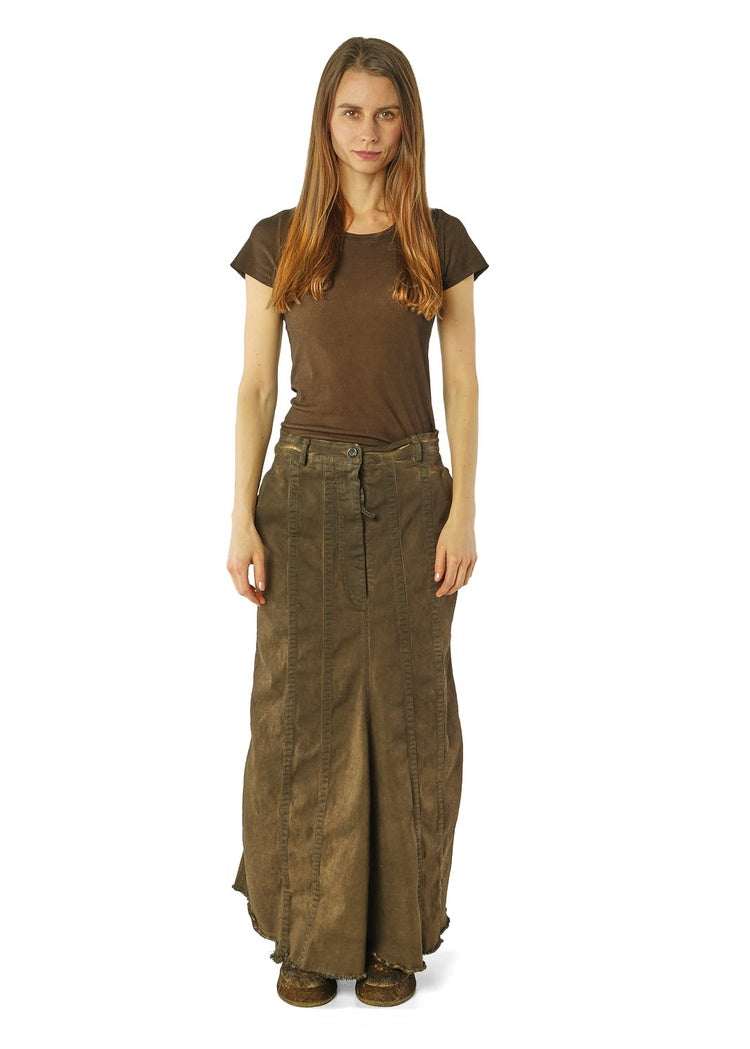 CL PATCH-POCKET DENIM SKIRT