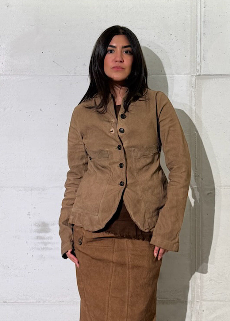 FITTED STRETCH-TWILL JACKET