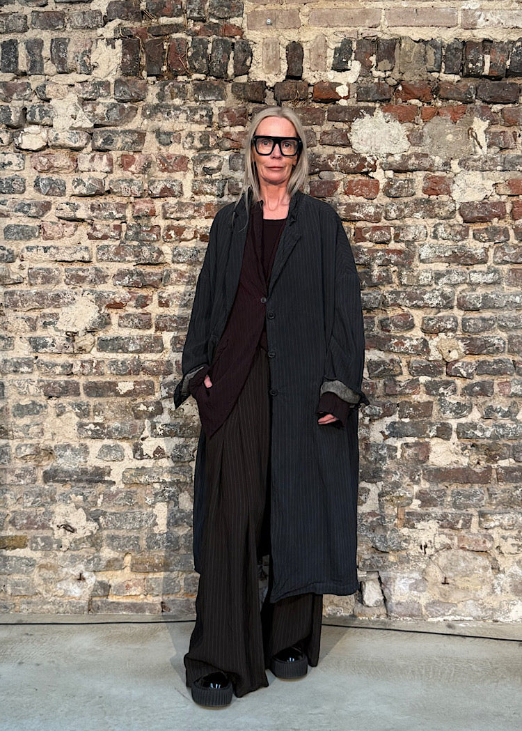 OVERSIZED VISCOSE-SILK COAT