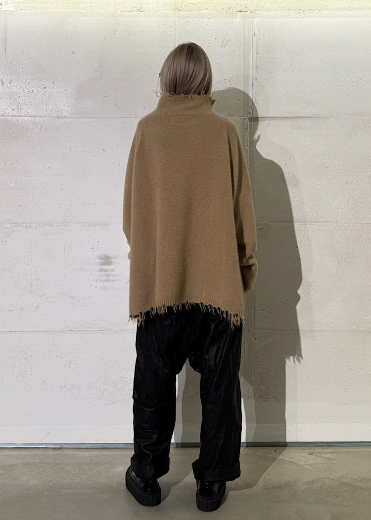 BRUSHED FOX-WOOL TUNIC