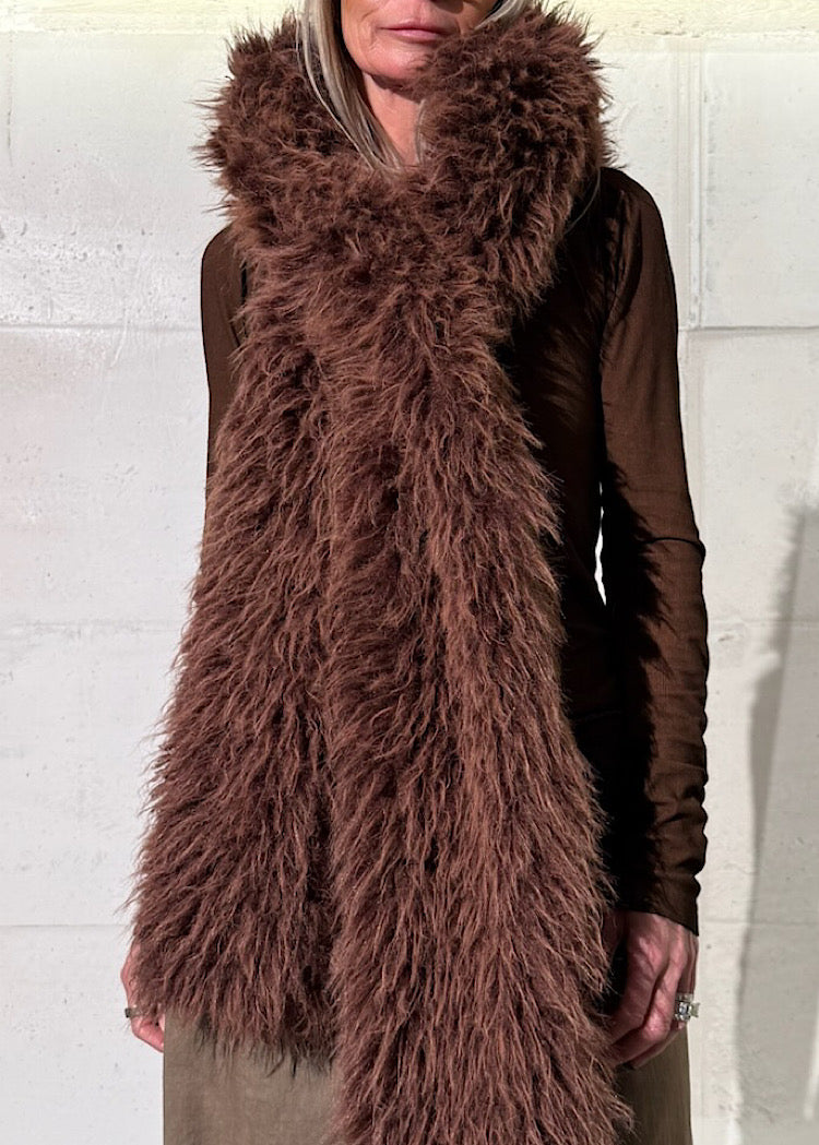 FAUX FUR HOOD