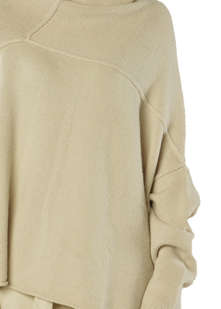MERINO-YAK FUNNEL NECK PULLOVER