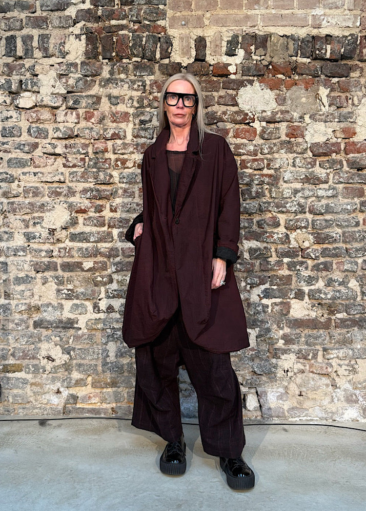 CL DRAPED VISCOSE-SILK JACKET