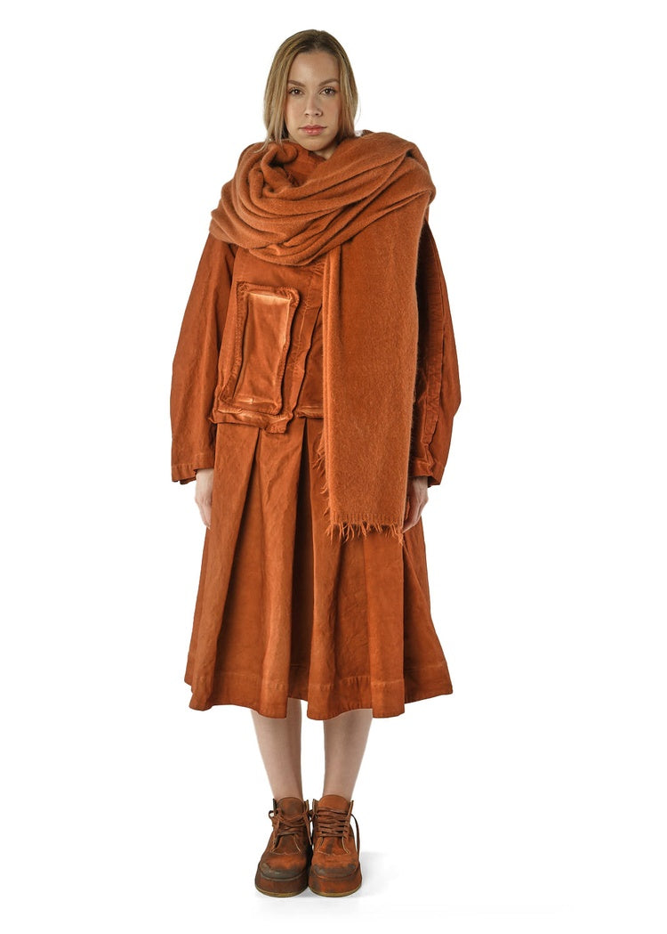 BRUSHED FOX-WOOL SCARF