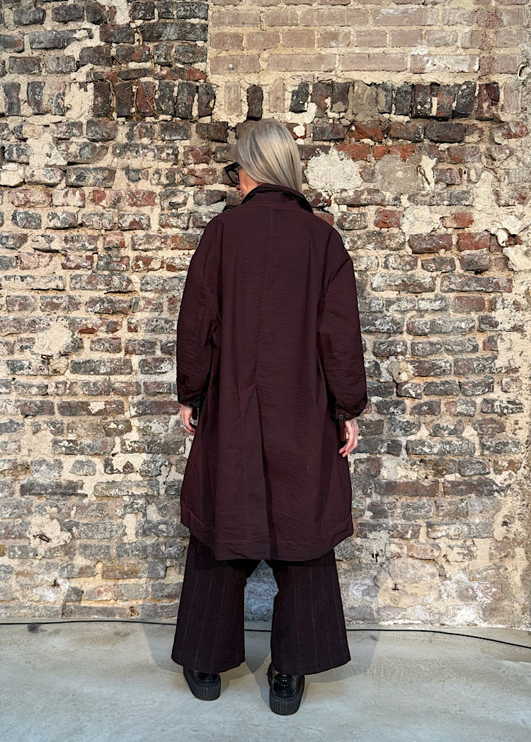 CL DRAPED VISCOSE-SILK JACKET