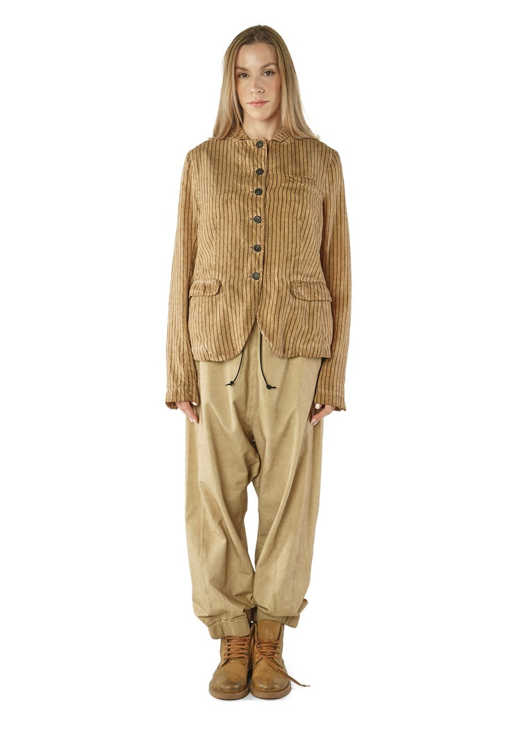 STRIPE VISCOSE-SILK JACKET