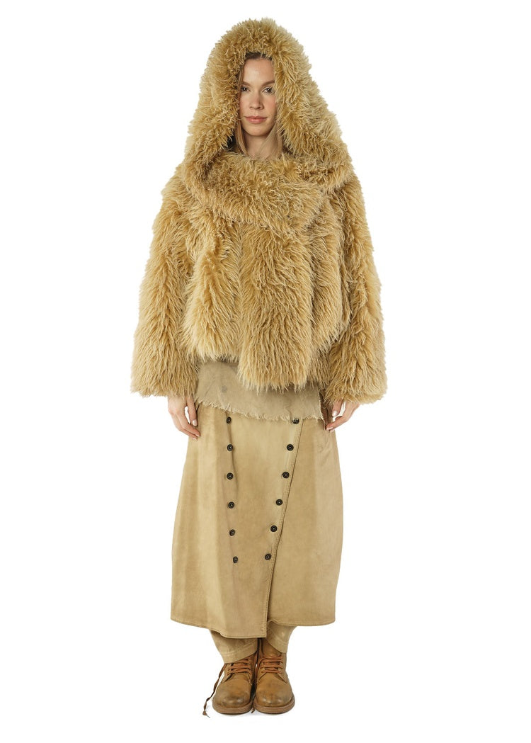 OVERSIZED FAUX FUR JACKET