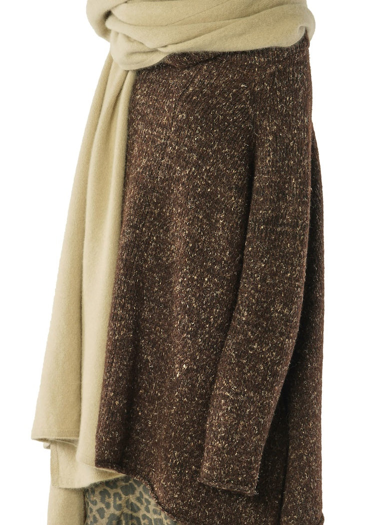 OVERSIZED BRUSHED KNIT SCARF