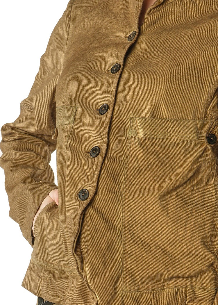 FITTED STRETCH-TWILL JACKET