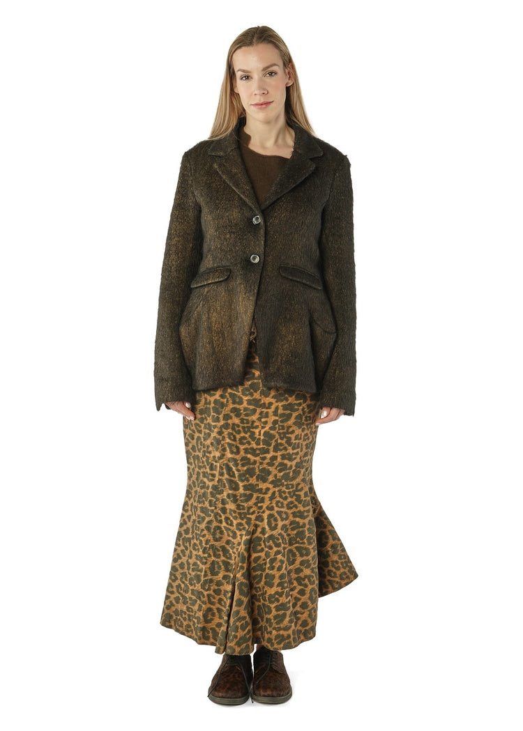 CL SCULPTED LONG-HAIR WOOL JACKET