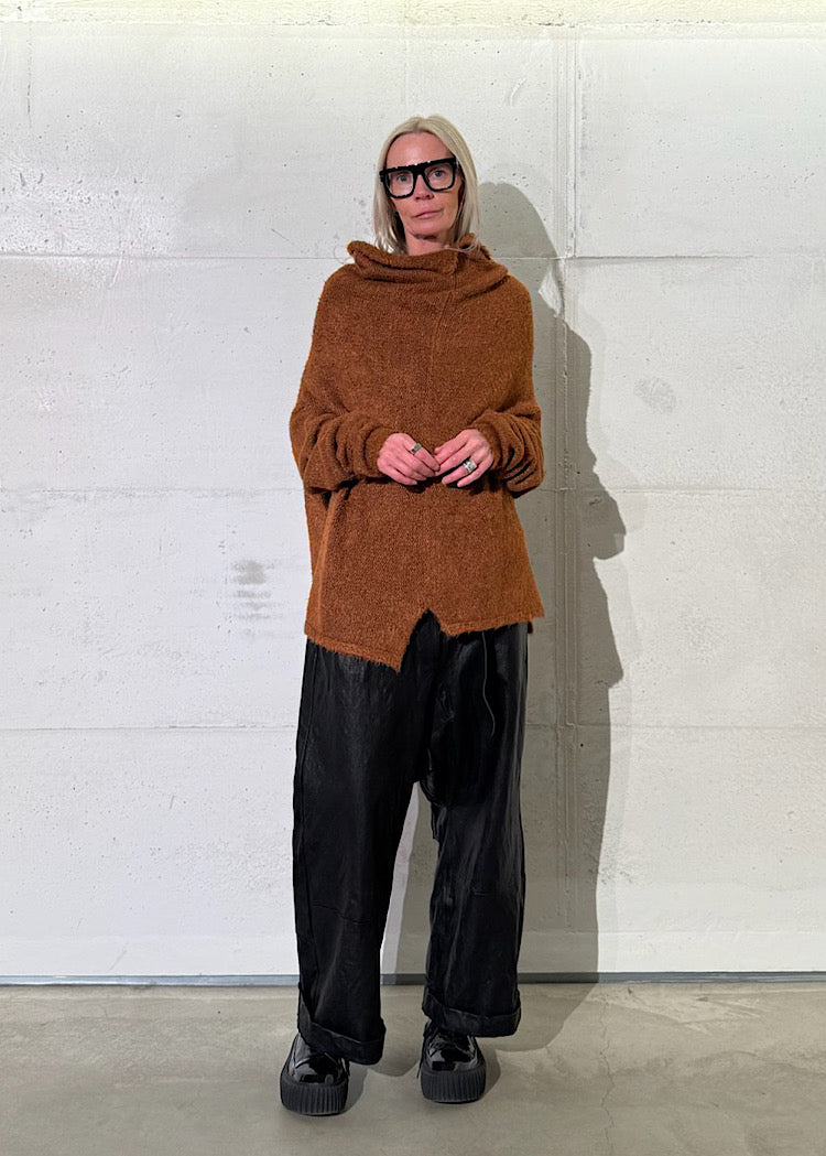 TUSSAH SILK KNIT PULLOVER
