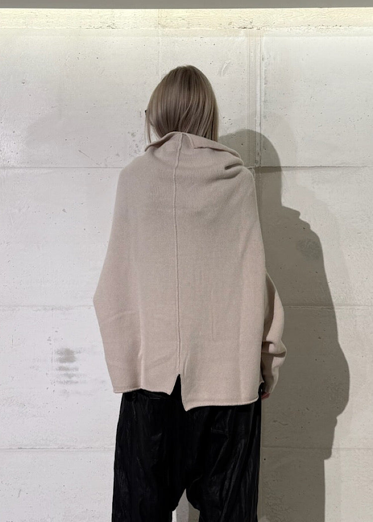 MERINO-YAK FUNNEL NECK PULLOVER