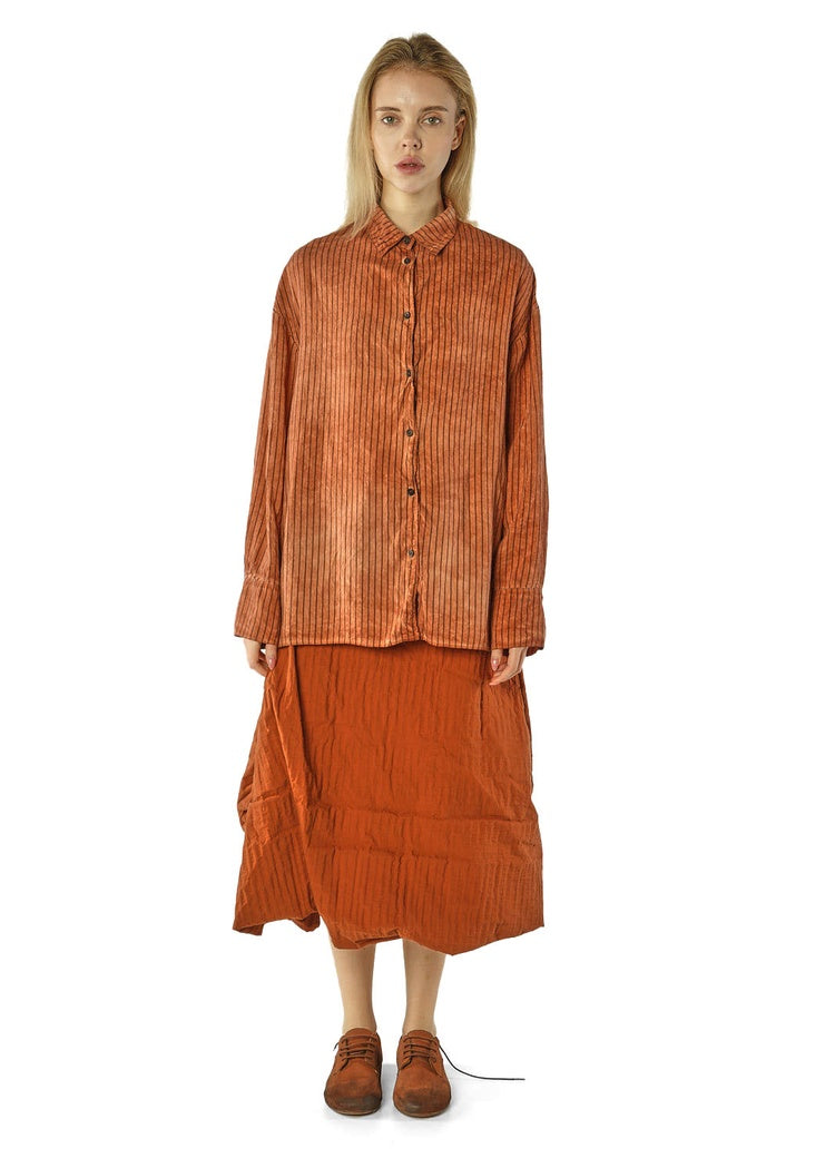 STRIPE VISCOSE-SILK SHIRT