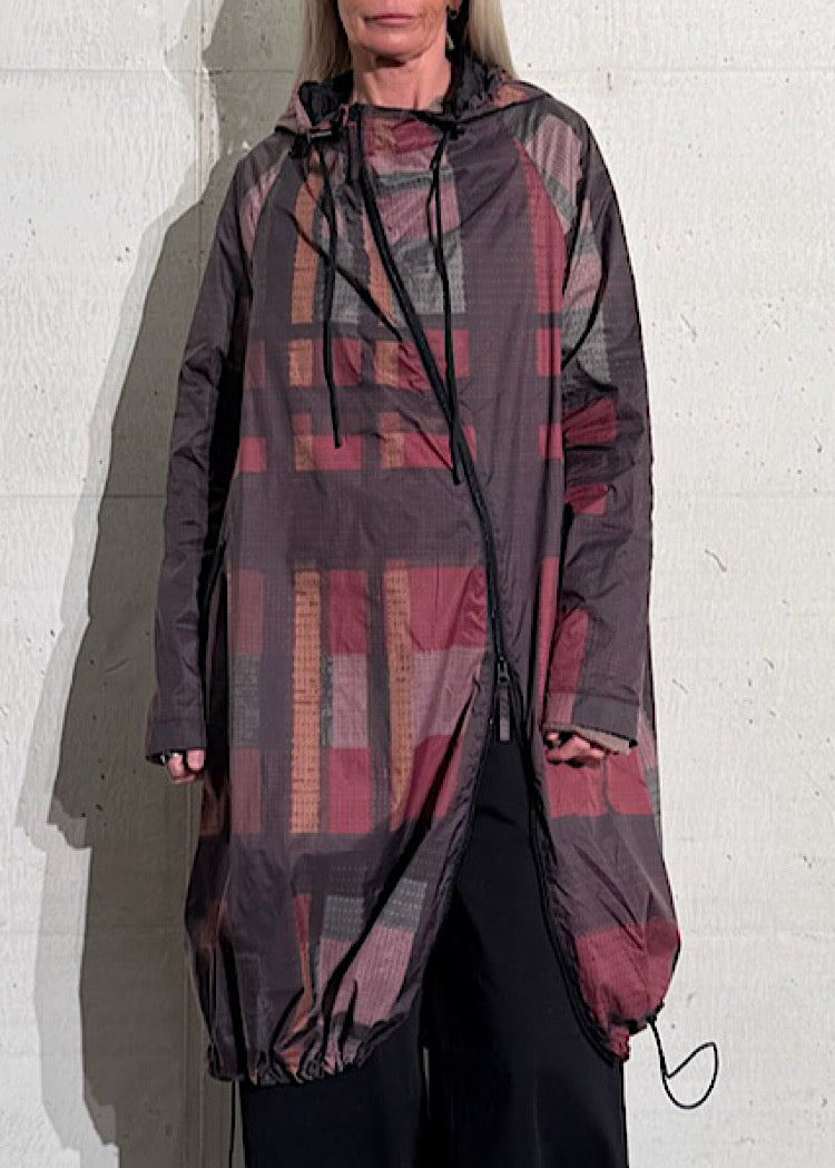 CL HERITAGE CHECK TECHNICAL RAIN COAT