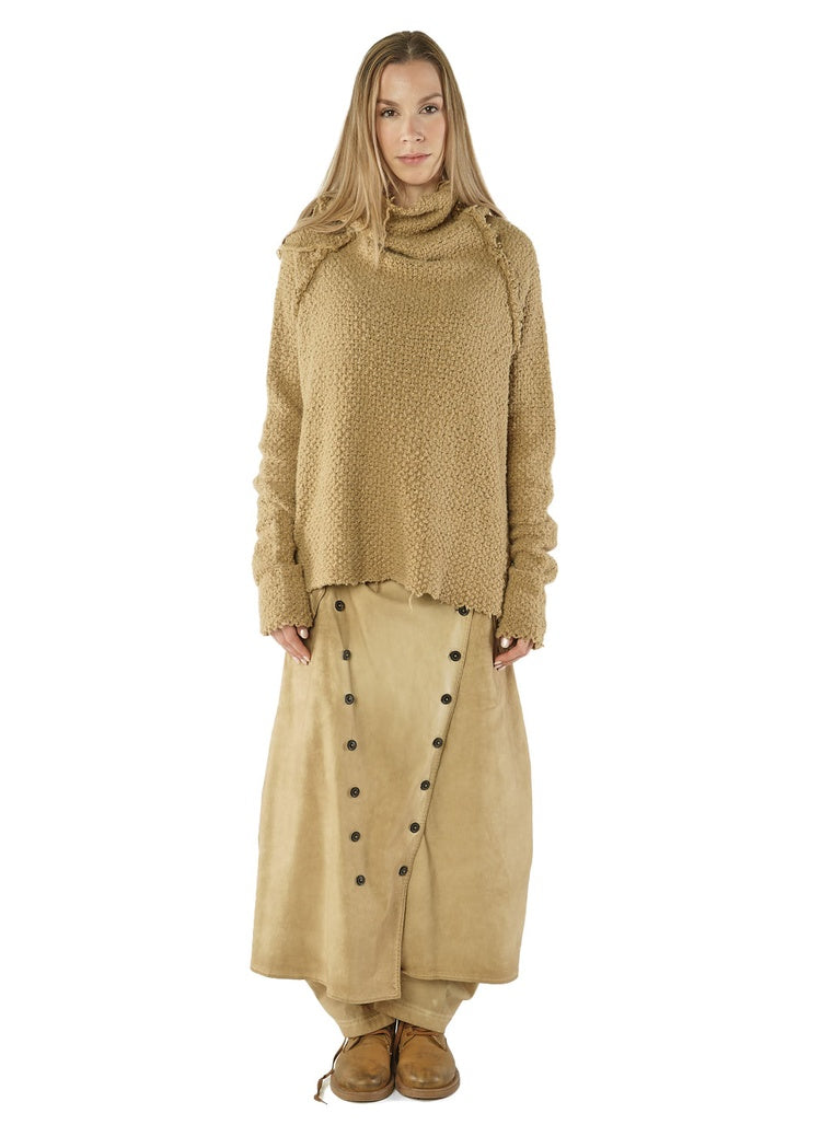 BOUCLÉ SILK-WOOL PULLOVER