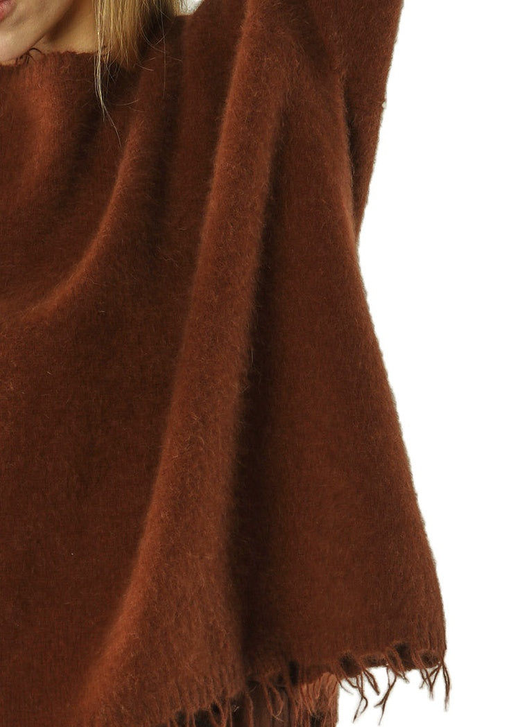 BRUSHED FOX-WOOL PULLOVER